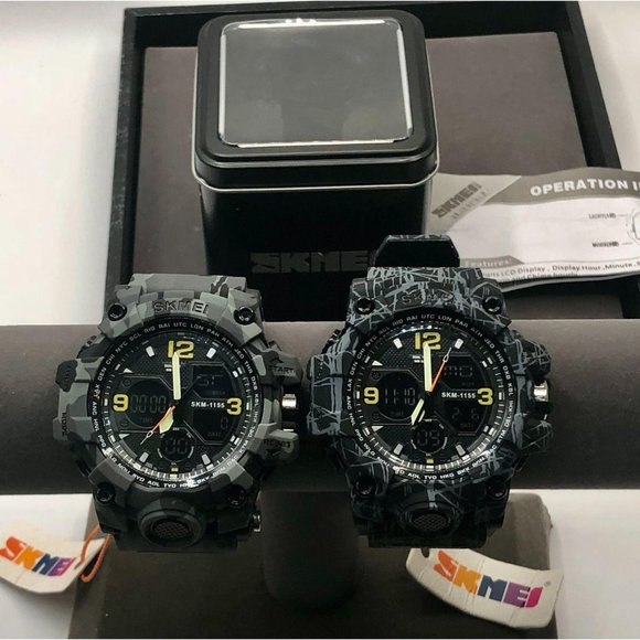 TWO Gshock Style Military Watch by Skmei - Picture 1 of 6